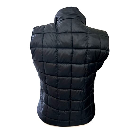 Cowgirl Hardware Quilted Down Puffer Vest Black Zip Logo Size XL Western Moto - Picture 3 of 8